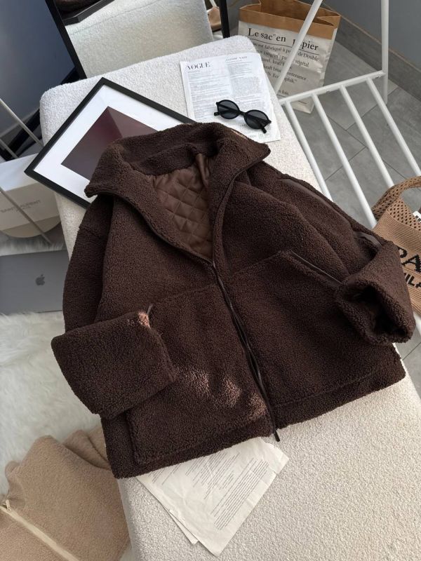 Кожушок Тедді (Еко хутро баранчик), шоколадний, one size (арт. 024GB)