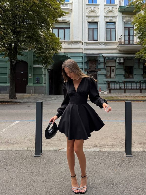 Жіноча сукня-комбінезон, з імітацією корсета, чорна, розмір L (арт. 0053BT)