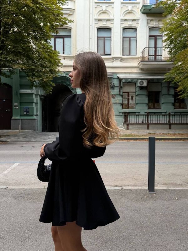 Жіноча сукня-комбінезон, з імітацією корсета, чорна, розмір S (арт. 0053BT)