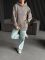 Худі жіноче Oversize, графітовий, one size, трьохнитка на флісі (не кошлатиться), арт. 022GB