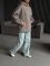 Худі жіноче Oversize, графітовий, one size, трьохнитка на флісі (не кошлатиться), арт. 022GB