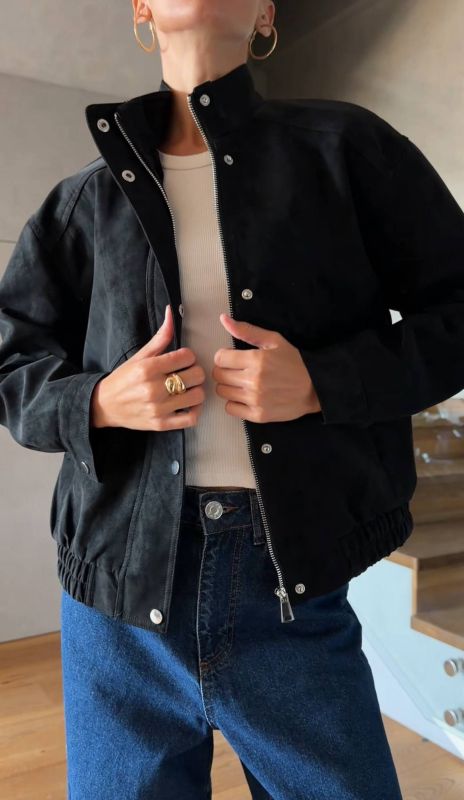 Куртка демісезонна з екошкіри Vintage  M Шоколадний (арт.IR8917)