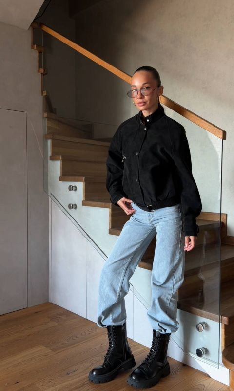 Куртка демісезонна з екошкіри Vintage M Чорний (арт.IR8915)