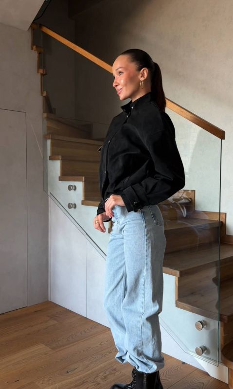 Куртка демісезонна з екошкіри Vintage M Чорний (арт.IR8915)