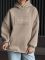 Худі жіноче Oversize, бежевий, one size, трьохнитка на флісі (не кошлатиться), арт. 022GB
